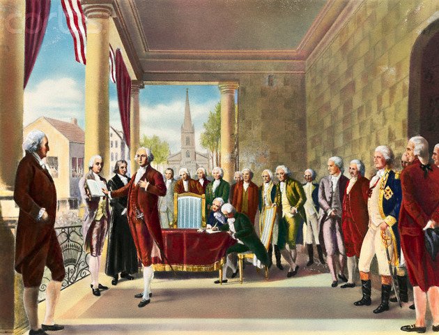 La primera Inauguración de Washington